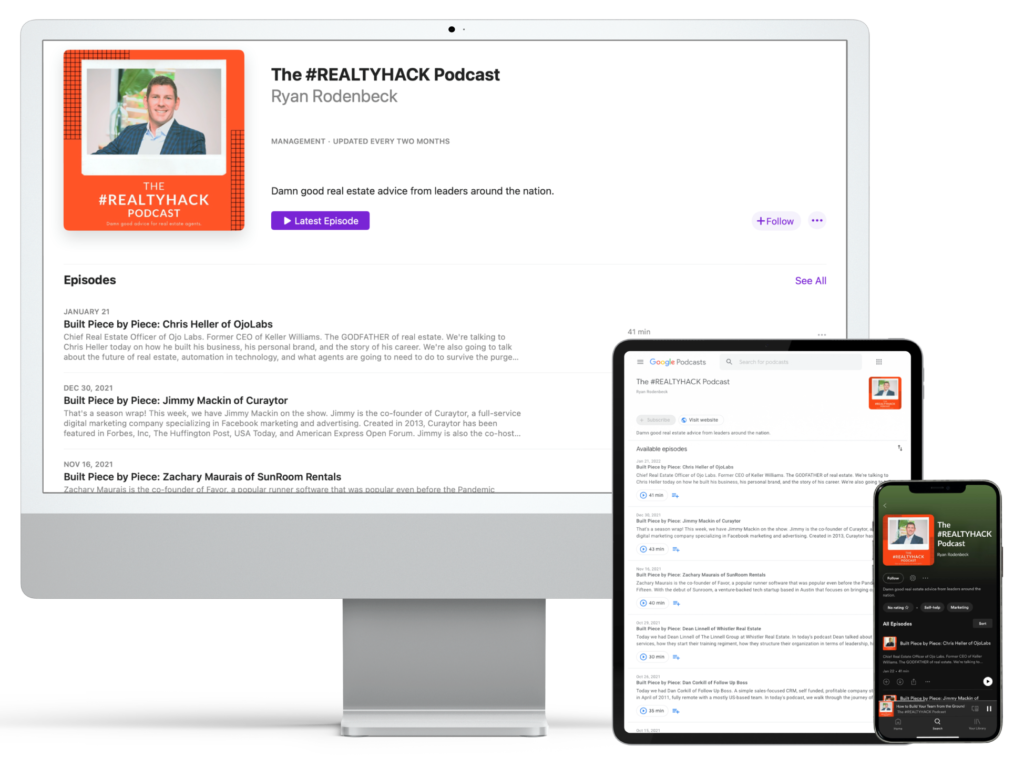 real estate podcast by ryan rodenbeck available in all devices