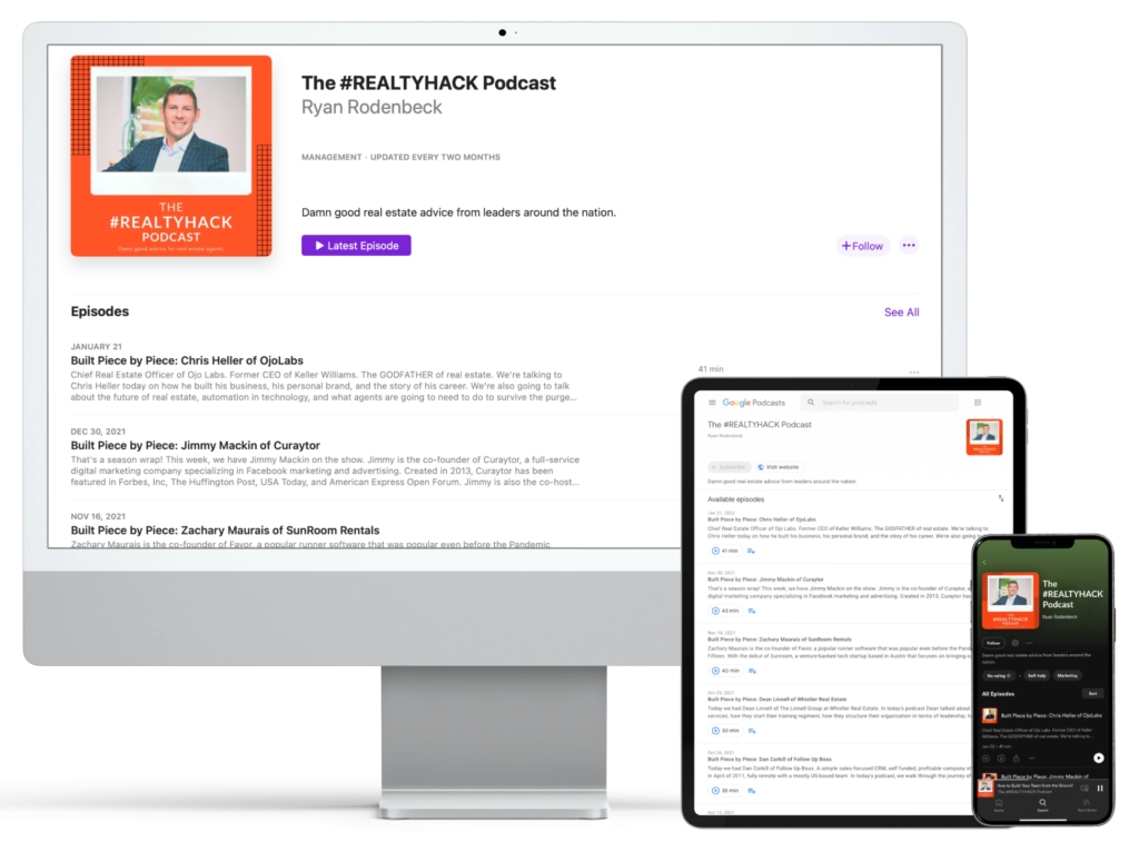 real estate podcast by ryan rodenbeck available in all devices
