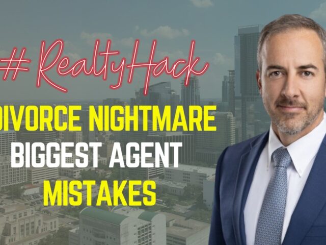 How Real Estate Agents Should Handle Divorce Sales